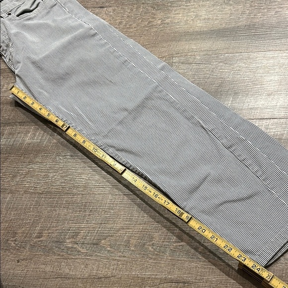 L.O.G.G. H&M Blue/White Striped cropped straight leg Jeans Size 10 - Picture 11 of 11